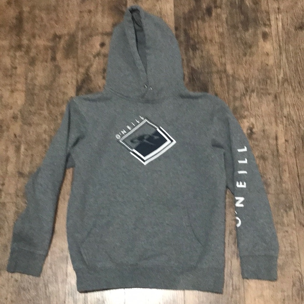 O’Neil Boys Grey Hooded Sweatshirt